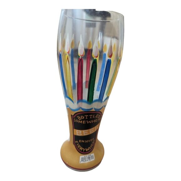 LOLITA Birthday Pilsner Style 22 oz GLASS Hand painted - Picture 6 of 16